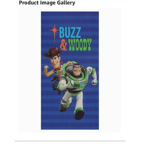 NWT Disney Pixar Toy Story Beach Towel Buzz and Woody